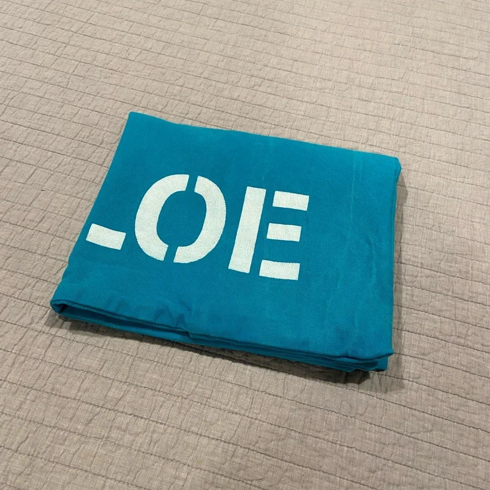 Handmade Personalized Pillow Cover “CHLOE” Standard Size Teal